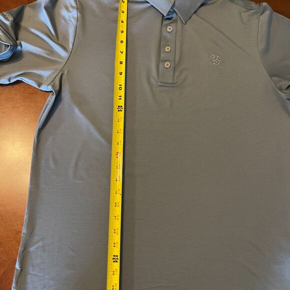 Adidas Golf Climalite Polo Shirt M Gray Short Sleeve Button-Up - Picture 7 of 11